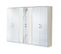Chambre Complète 160x200 Blanc/marbre Blanc à LEDs - Daimana