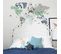 Sticker Mural Carte Du Monde Motifs Et Textures 120 X 70 Cm Multicolore