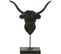 Sculpture Buffle Noir Résine 28x16x35cm