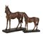 Statuette Cheval Marron Résine 35x11,5x36cm