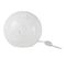 Lampe Boule Blanc Verre 20x20x18cm