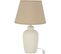 Lampe Beige Ciment 28x28x48cm