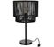 Lampe Noir Fer 29,5x29,5x52,5cm