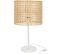 Lampe Bois Clair Fer 29x29x51,5cm