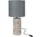 Lampe Gris Ciment 29x29x59cm