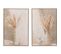 Tableaux (x2) Beige Toile 62x4x92cm