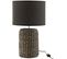 Lampe Gris Ciment 28x28x46cm