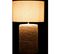 Lampe Bois Clair Ciment 42x42x67cm