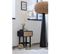 Pied De Lampadaire Noir Bois 30x30x141cm