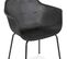 Fauteuil Extérieur Polymère Noir 59,5x54,5x81cm