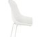 Tabouret Bar Extérieur Polymère Blanc 47x48,5x96cm