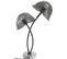 Lampe à Poser Aluminium Argent 38x16x60cm