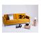 Sofa Tissu Orange 212x88x82cm