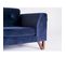 Sofa Tissu Bleu 180x97x68cm