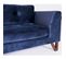 Sofa Tissu Bleu 230x97x68cm