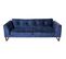 Sofa Tissu Bleu 230x97x68cm