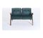 Sofa Tissu Bleu 120x68x72cm