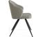 Chaise Tissu Gris 48x57x82cm