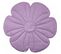 Tapis De Sol Molletonné Bébé Fleurs Violet 110x110x3cm