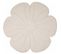 Tapis De Sol Molletonné Bébé Fleurs Beige 110x110x3cm