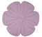 Tapis De Sol Molletonné Bébé Fleurs Violet 110x110x3cm