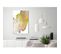 Tableau Golden Touch Vertical 80 X 120 Cm Blanc