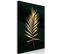 Tableau Sophisticated Leaf Vertical 40 X 60 Cm Noir