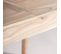 Table Extensible Scandinave En Mindi Blanc/marron