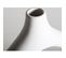 Vase Zick Blanc Design Contemporain En Céramique