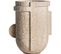 Vase Asher Beige Style Art Déco En Travertin