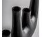 Vase Davet Contemporain En Aluminium Noir