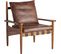 Fauteuil Shore En Cuir Vintage Marron Et Confortable