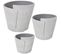 Cache-pot Design Blanc Gris Élégant Pour Intérieur Chic