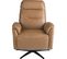 Fauteuil Relax Pivotant Cuir Marron Angel Cerda