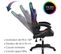 Ams-900-led-bk Fauteuil / Chaise De Bureau Gamer Noir Gris - Eclairage LED 366 Effets - Télécommande