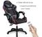 Ams-900-led-bk Fauteuil / Chaise De Bureau Gamer Noir Gris - Eclairage LED 366 Effets - Télécommande