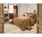 Housse De Couette Double Gaze Coton Gaia Camel 200x200cm