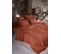 Housse De Couette Double Gaze Coton 140 X 200 Cm Gaia Terracotta