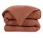 Housse De Couette Double Gaze Coton 140 X 200 Cm Gaia Terracotta