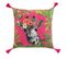 Coussin Pompons Girafe En Fleurs