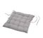 Coussin De Chaise Assise Matelassé 40 X 40 Cm Gris