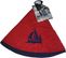 Essuie Mains Torchon Rond 60 Cm Brode Bateau Rouge