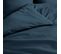 Housse De Couette 220 X 240 Cm Percale De Coton Bleu Nuit