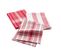 3 Serviettes Torchons Coton Tisse 50 X 70 Cm Bayados Rouge