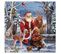 Lot De 20 Serviettes En Papier 33 X 33 Cm Pere Noel Et Ses Animaux