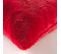Housse De Coussin à Poils Doux 40 X 40 Cm Caresses Rouge