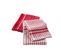 Lot De 2 Torchons Eponge 50 X 70 Cm Classico Rouge