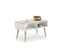 Table Basse Scandinave Slimy - Chêne Claire - Blanc