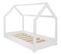 Lit Pour Enfant Maison 2-en-1 Avec : Cabane Ludique En Bois Naturel 160x80 Cm - Blanc