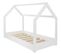 Lit Pour Enfant Maison 2-en-1en Cabane Ludique En Bois Naturel 160x80 Cm - Blanc